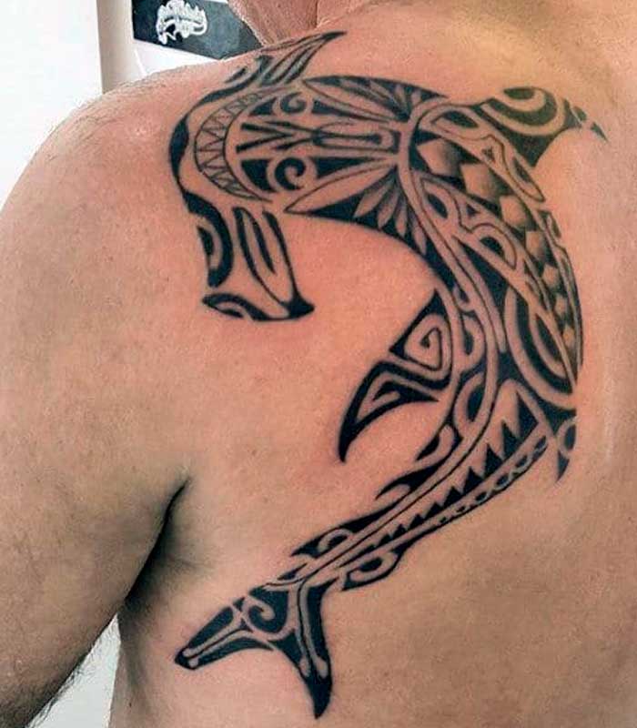 tatuajes de tiburones tribales