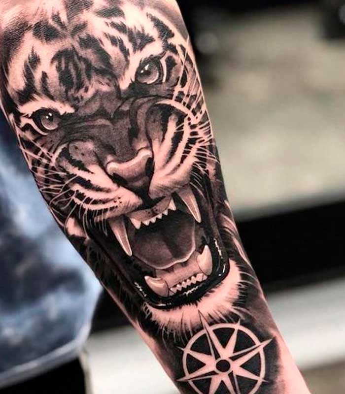 tatuajes de tigres para hombres