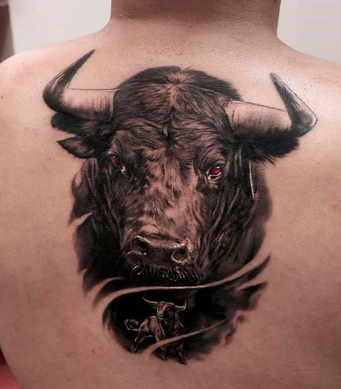 tatuajes de toros para caballeros