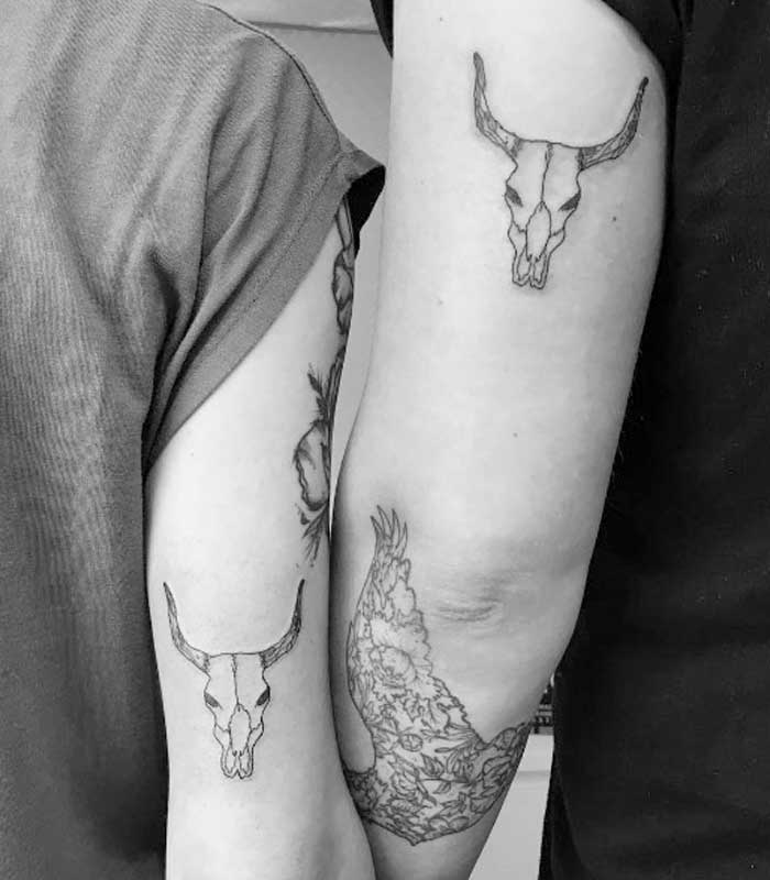 tatuajes de toros para parejas