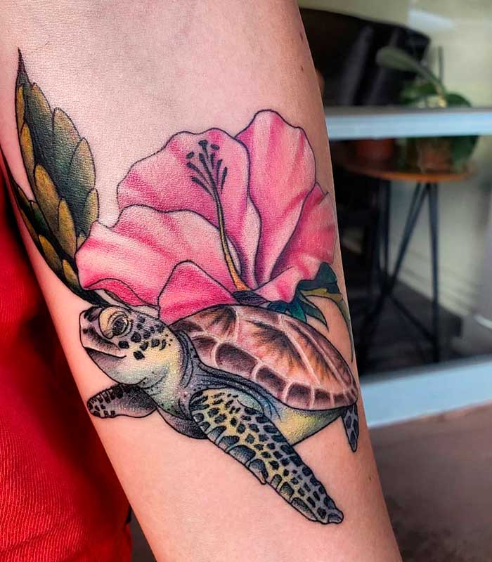 tatuajes de tortugas de tierra y mar