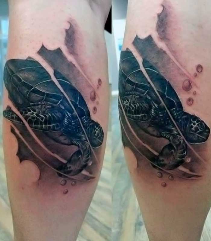 tatuajes de tortugas para caballeros