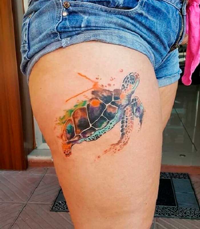 tatuajes de tortugas para damas