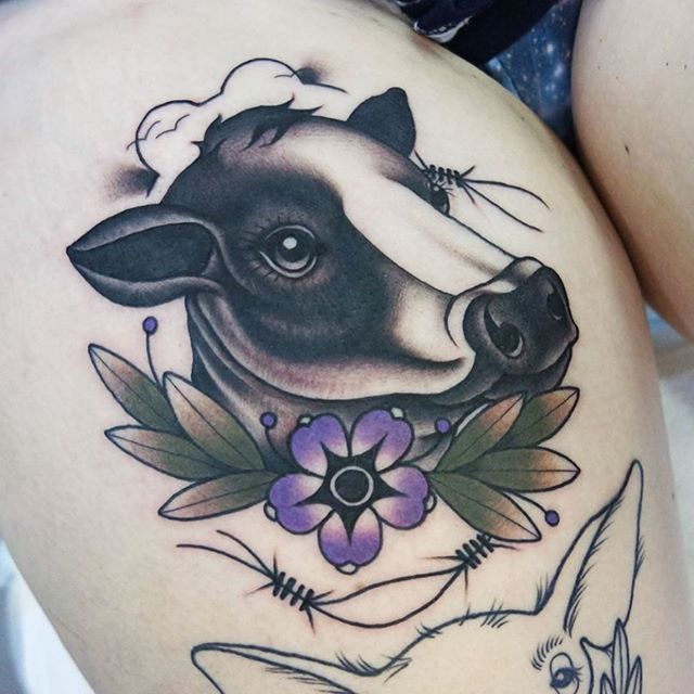 tatuajes de vacas para chicas