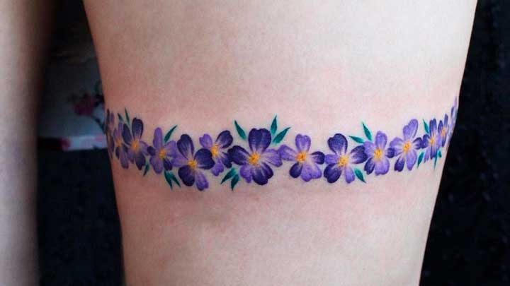 tatuajes de violetas 2