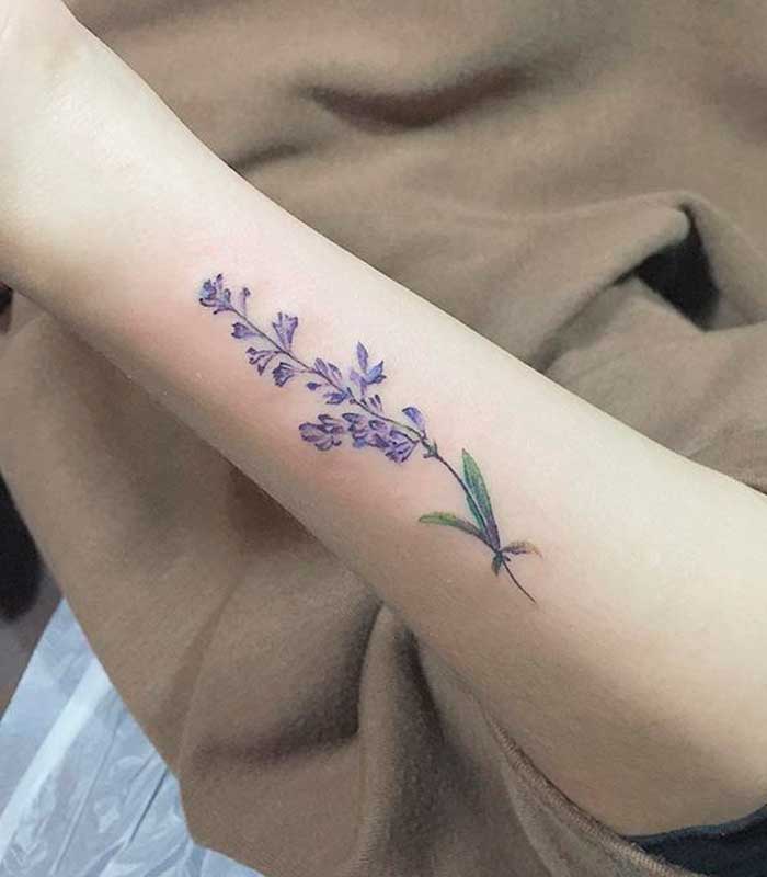 tatuajes de violetas 7