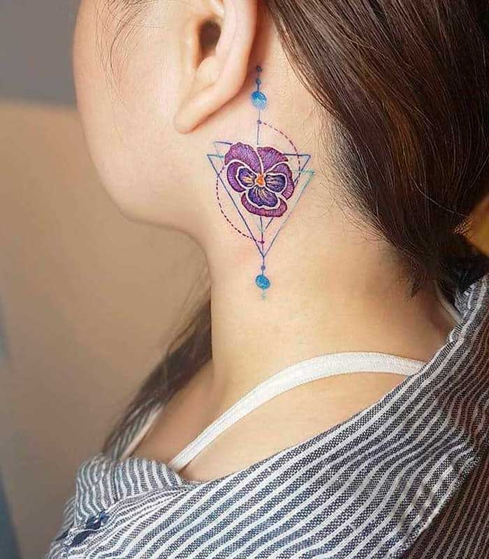 tatuajes de violetas 8