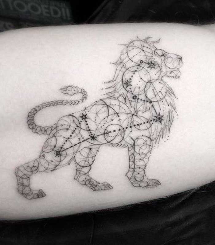 tatuajes del signo zodiacal leo