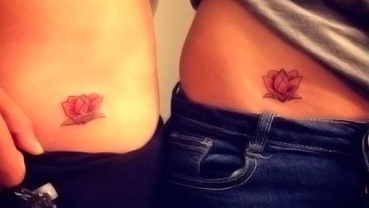 tatuajes flor de loto para relacion de parejas