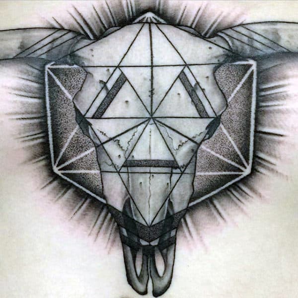 tatuajes geometricos de tauro