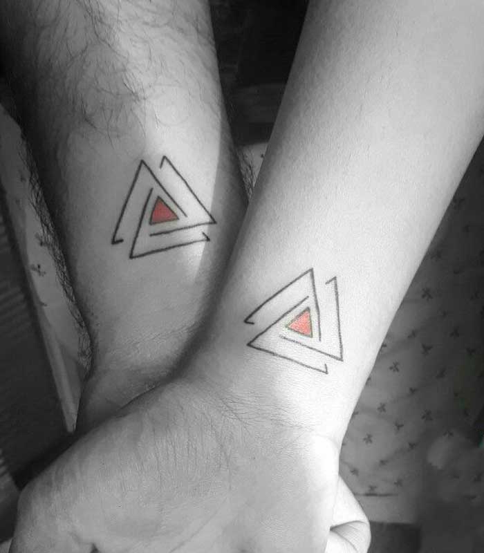 tatuajes geometricos para novios