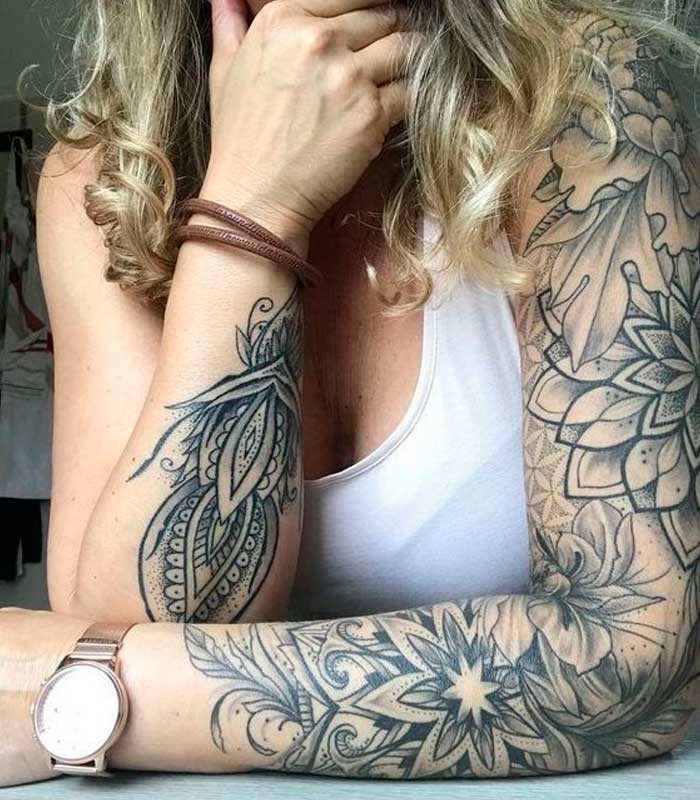 tatuajes grises para damas