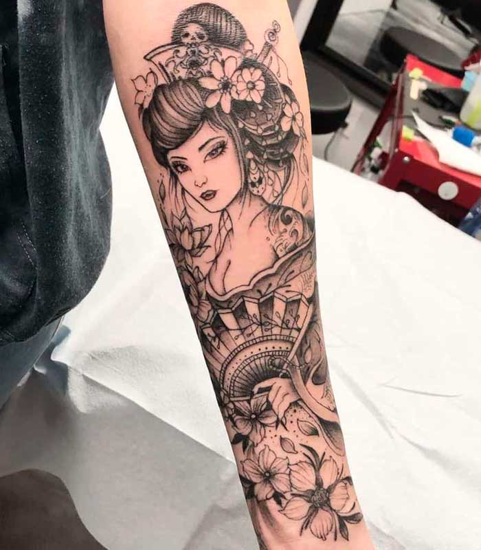 tatuajes japoneses geisha