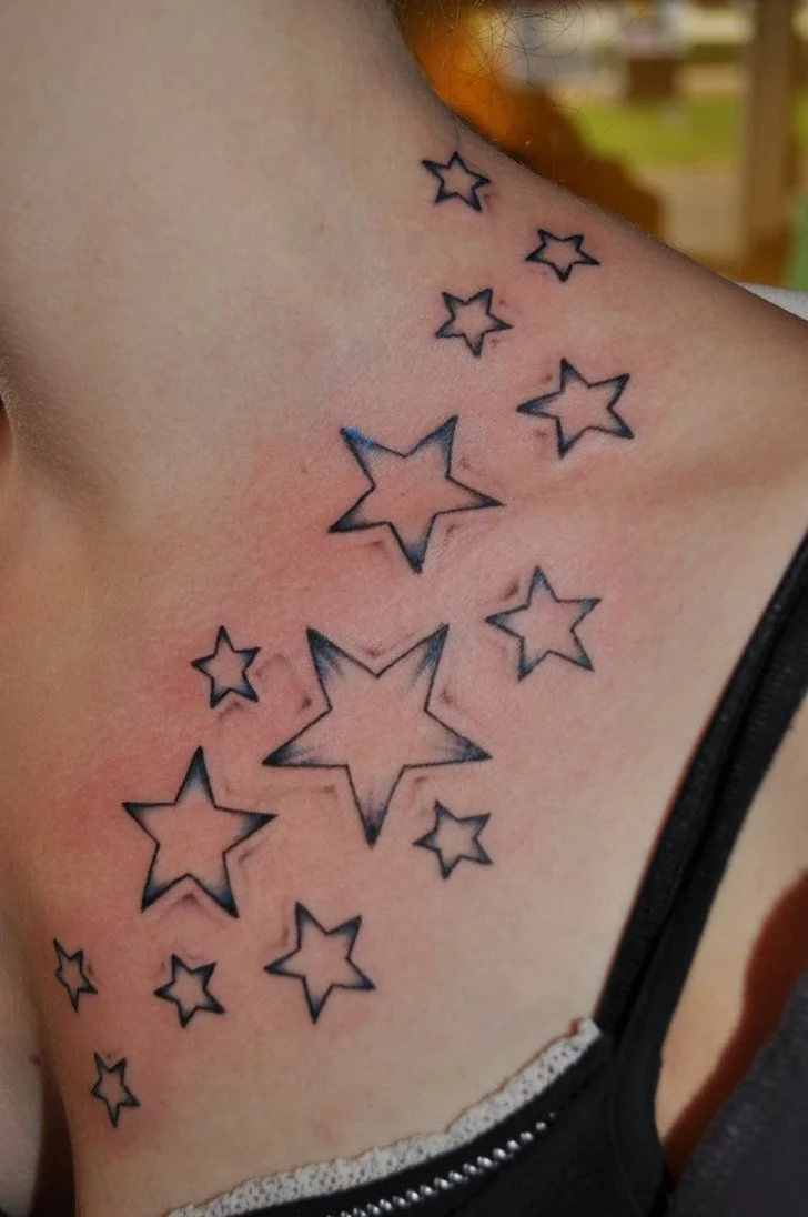 tatuajes lluvia de estrellas