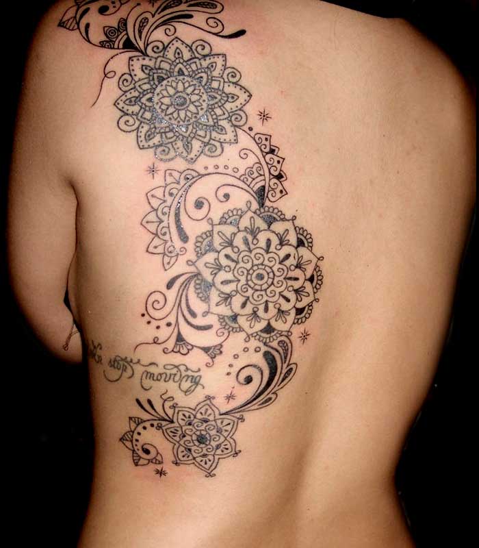 tatuajes mandalas flores