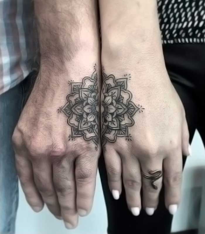 tatuajes mandalas para novios