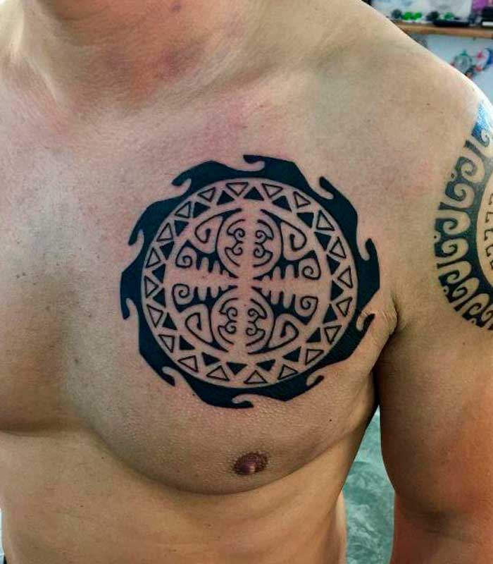 tatuajes maories sol