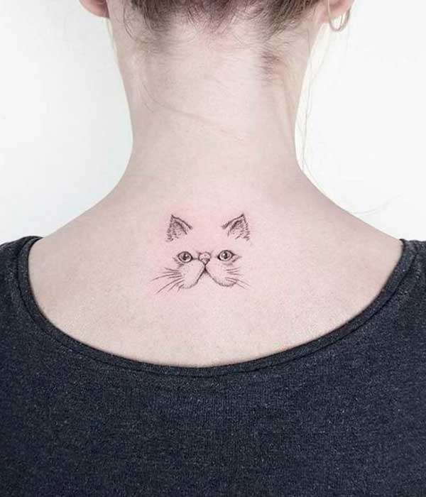 tatuajes minimalistas de gato significadodetatuajes.org