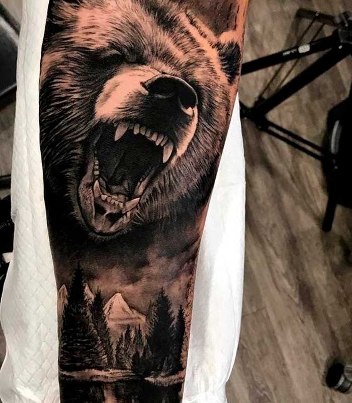 tatuajes osos para hombres