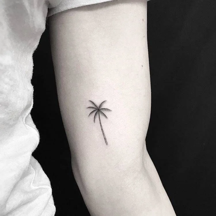 tatuajes pequenos de palmeras