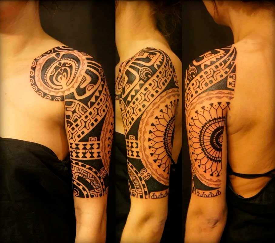 tatuajes polinesios para mujeres 10