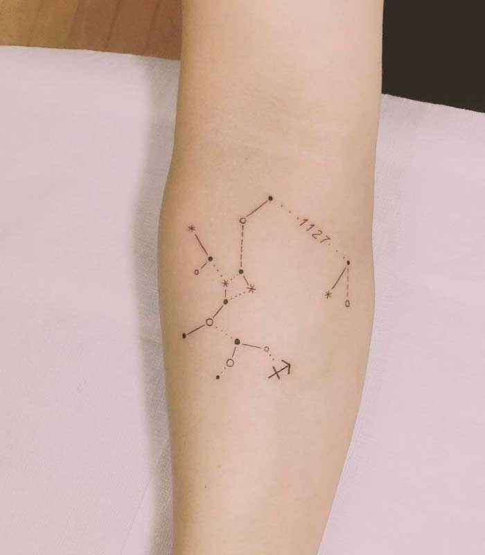 tatuajes sagitario de la constelacion