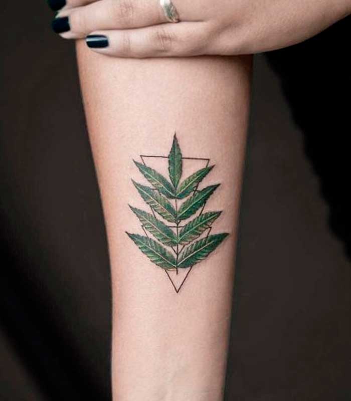 tatuajes verdes para chicas