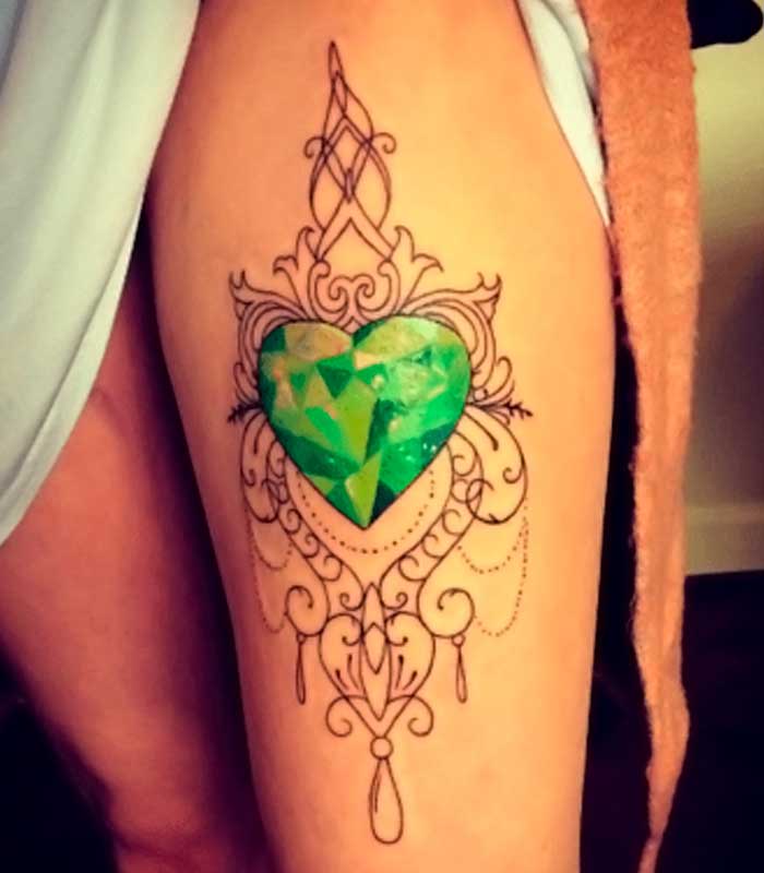 tatuajes verdes para mujeres