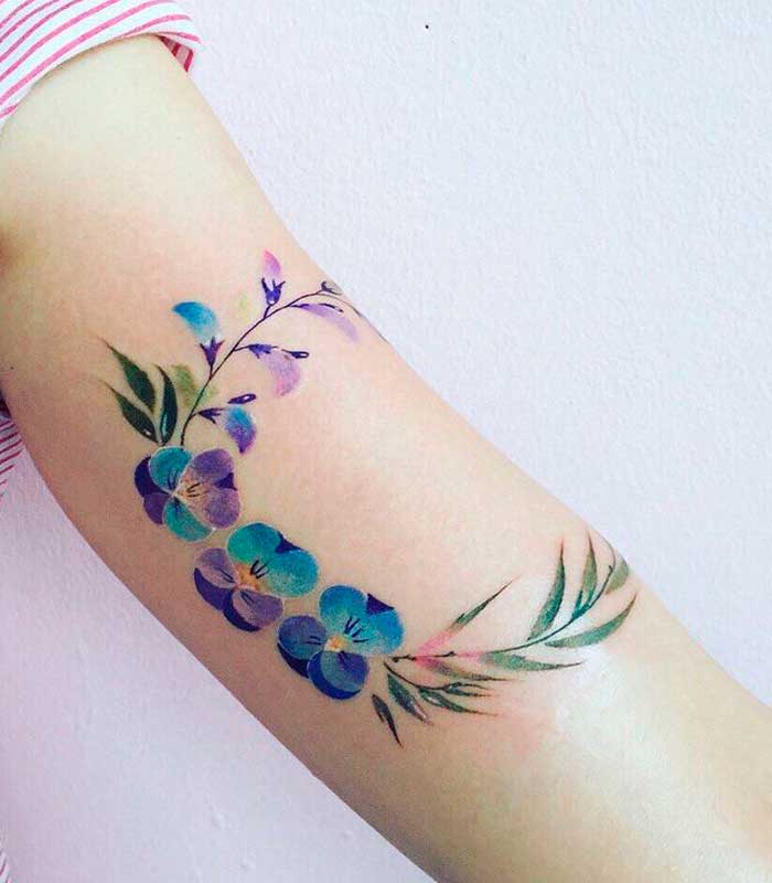 tatuajes violetas 13