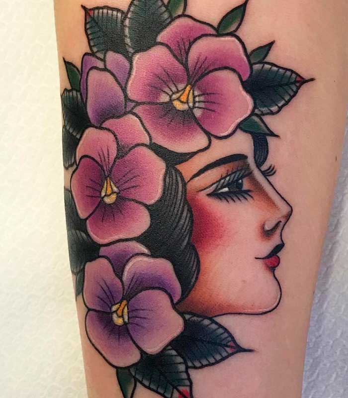 tatuajes violetas 17