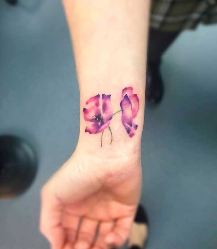 tatuajes violetas 23