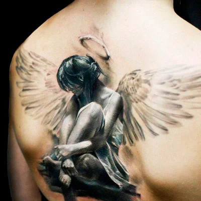 tatuaje de angel