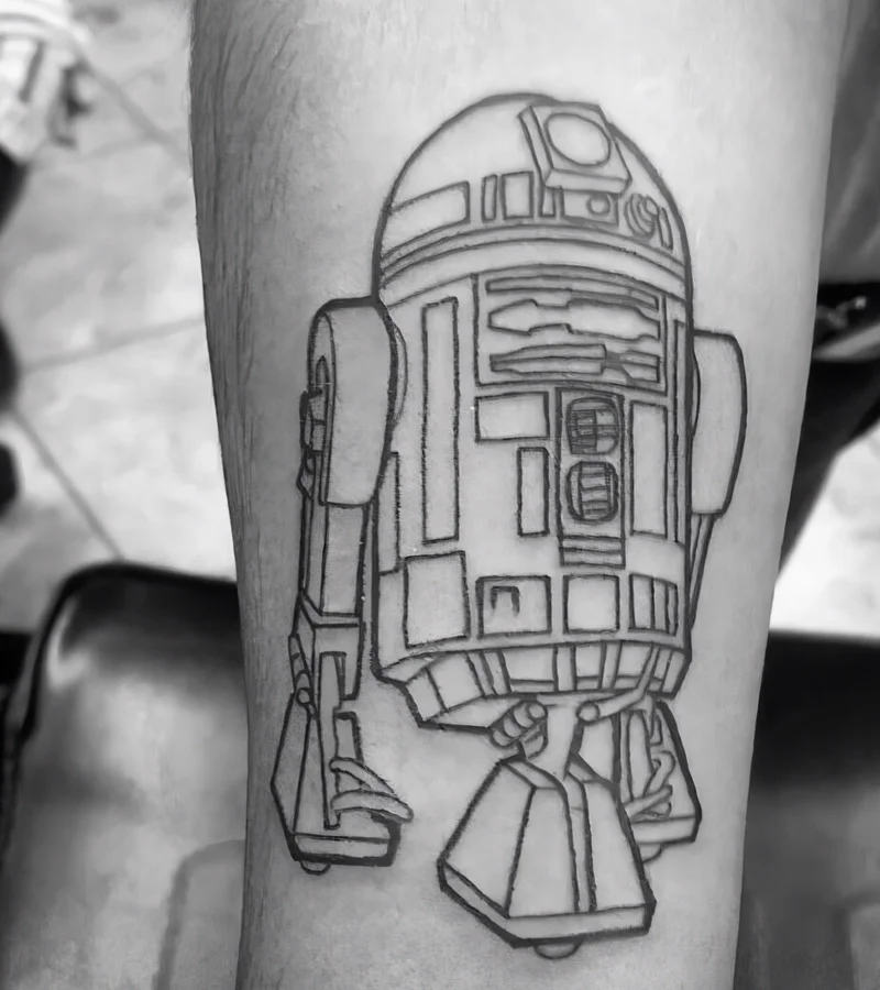 tatuajes de R2 D2 de star wars 2