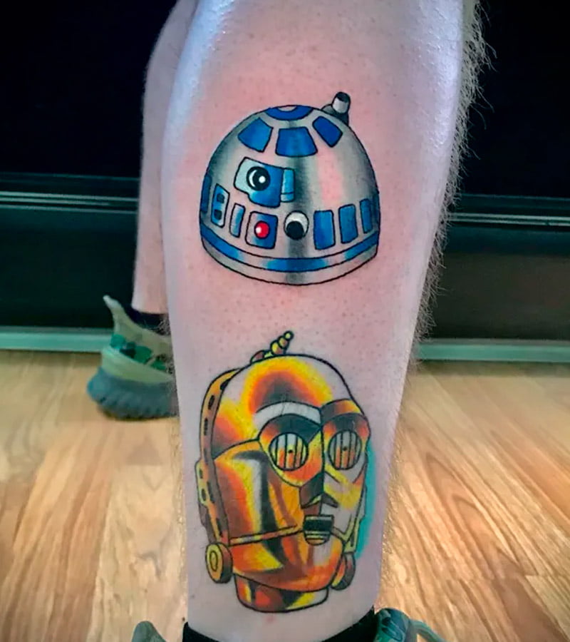 tatuajes de R2 D2 de star wars 3