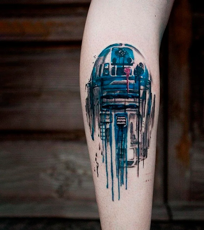 tatuajes de R2 D2 de star wars 4