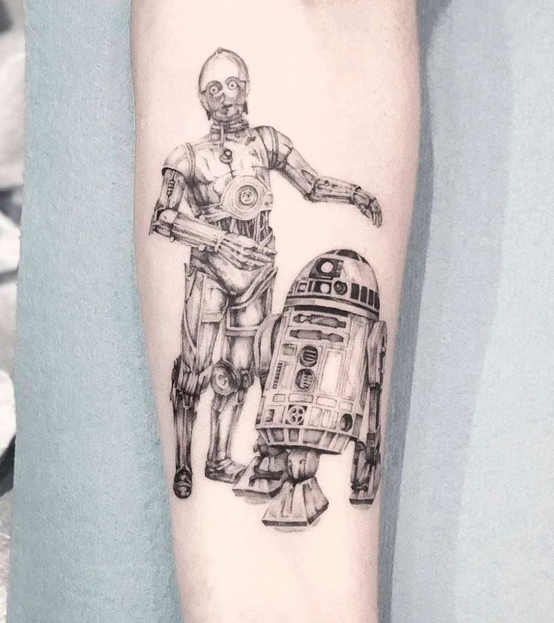 tatuajes de R2 D2 de star wars 6
