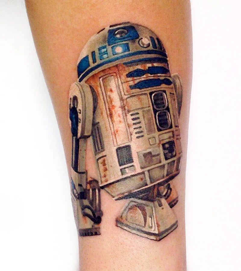 tatuajes de R2 D2 de star wars 8