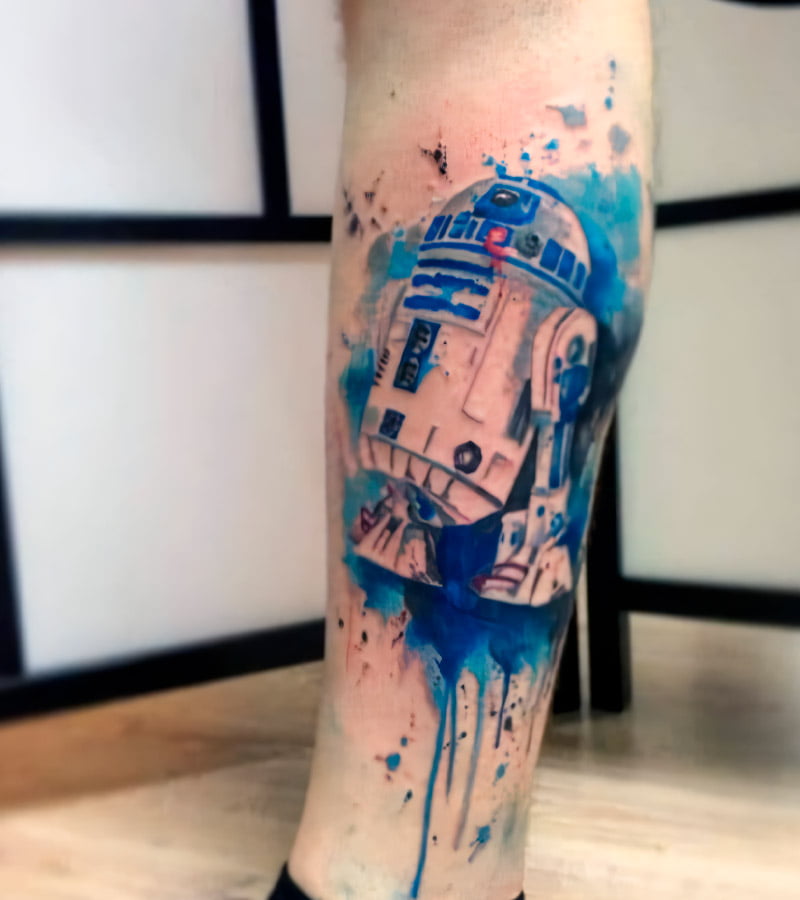 tatuajes de R2 D2 de star wars 9