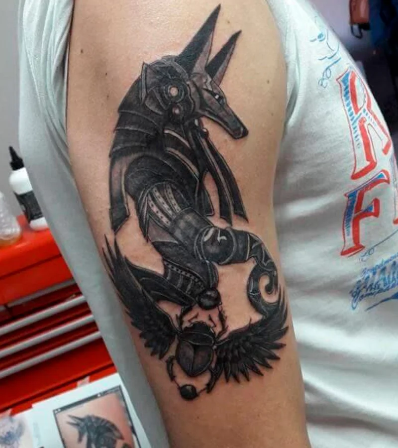 tatuajes de anubis guerrero 8