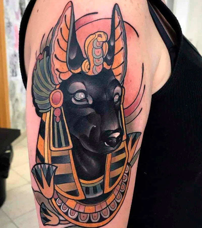 tatuajes de anubis para mujeres 19