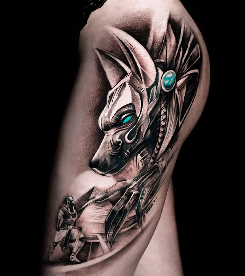 tatuajes de anubis para mujeres 9