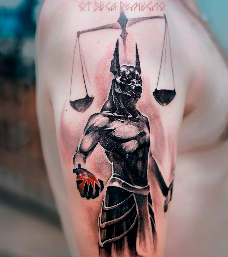 tatuajes de balanza de anubis 2