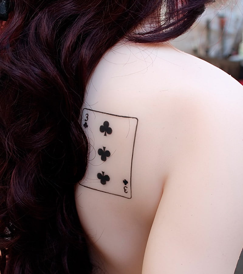 tatuajes de cartas de poker para mujeres 4