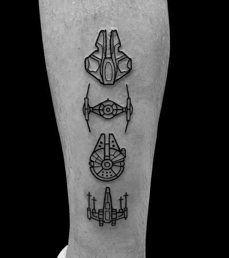 tatuajes de naves de star wars 3