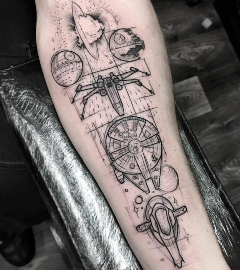 tatuajes de naves de star wars 6