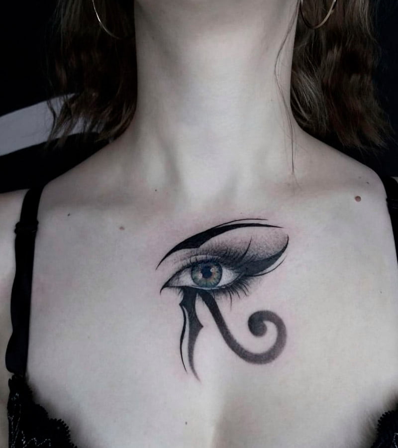 tatuajes de ojo de horus para mujeres 3