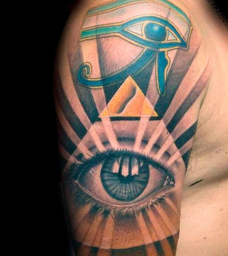 tatuajes de ojo de horus y piramides 9