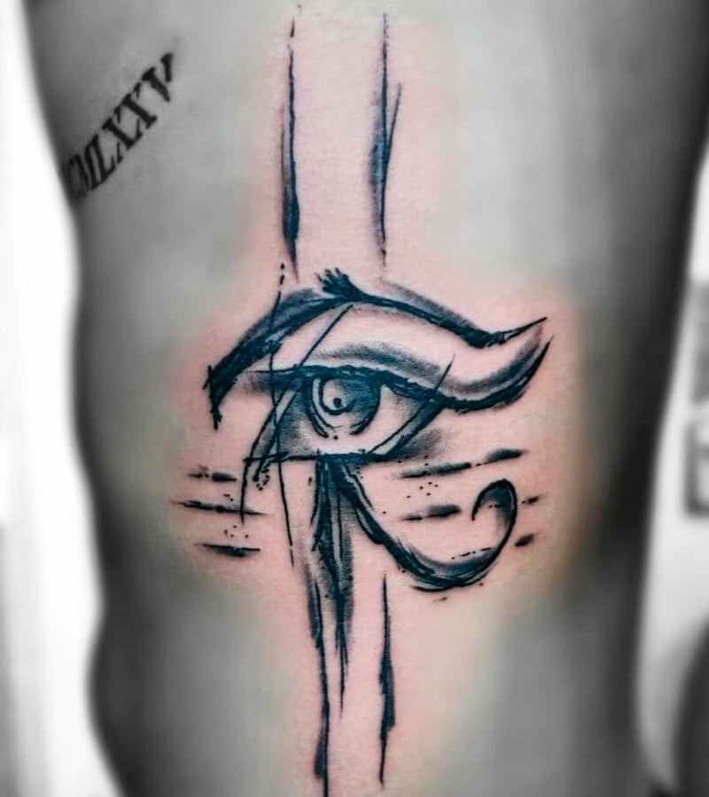 tatuajes de ojos de horus para hombres 6