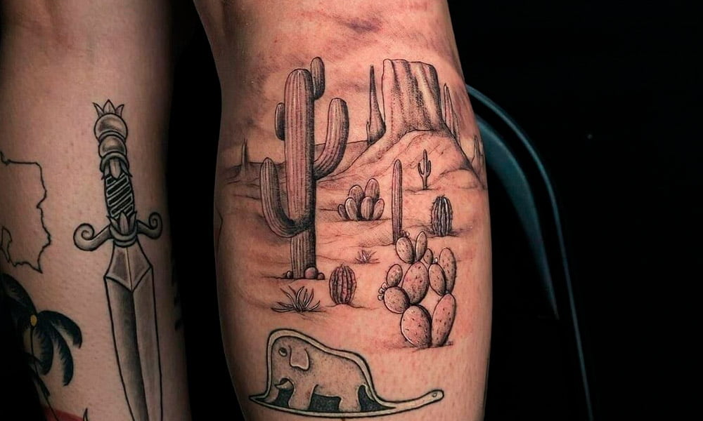 tatuajes de paisajes deserticos 17