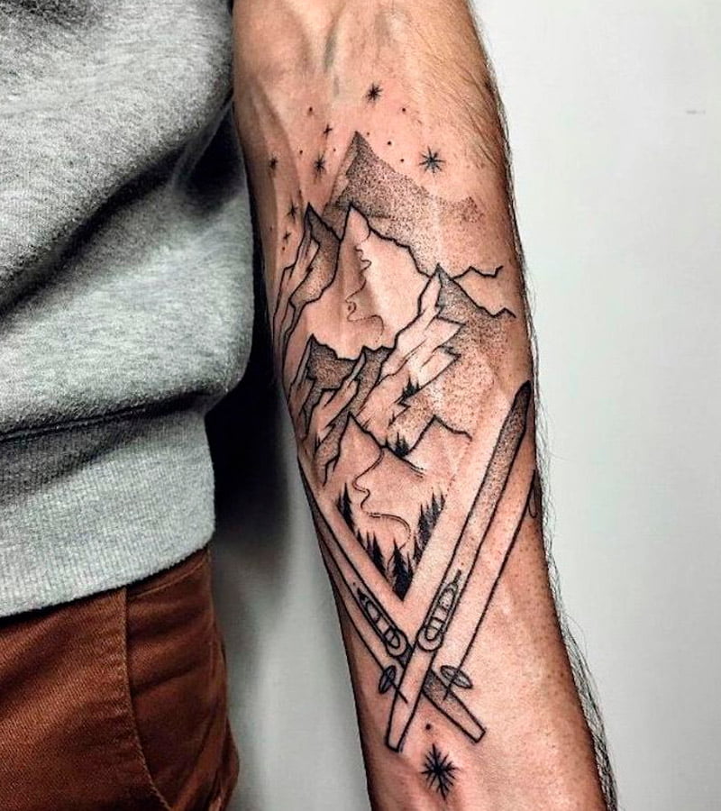 tatuajes de paisajes en el brazo 6
